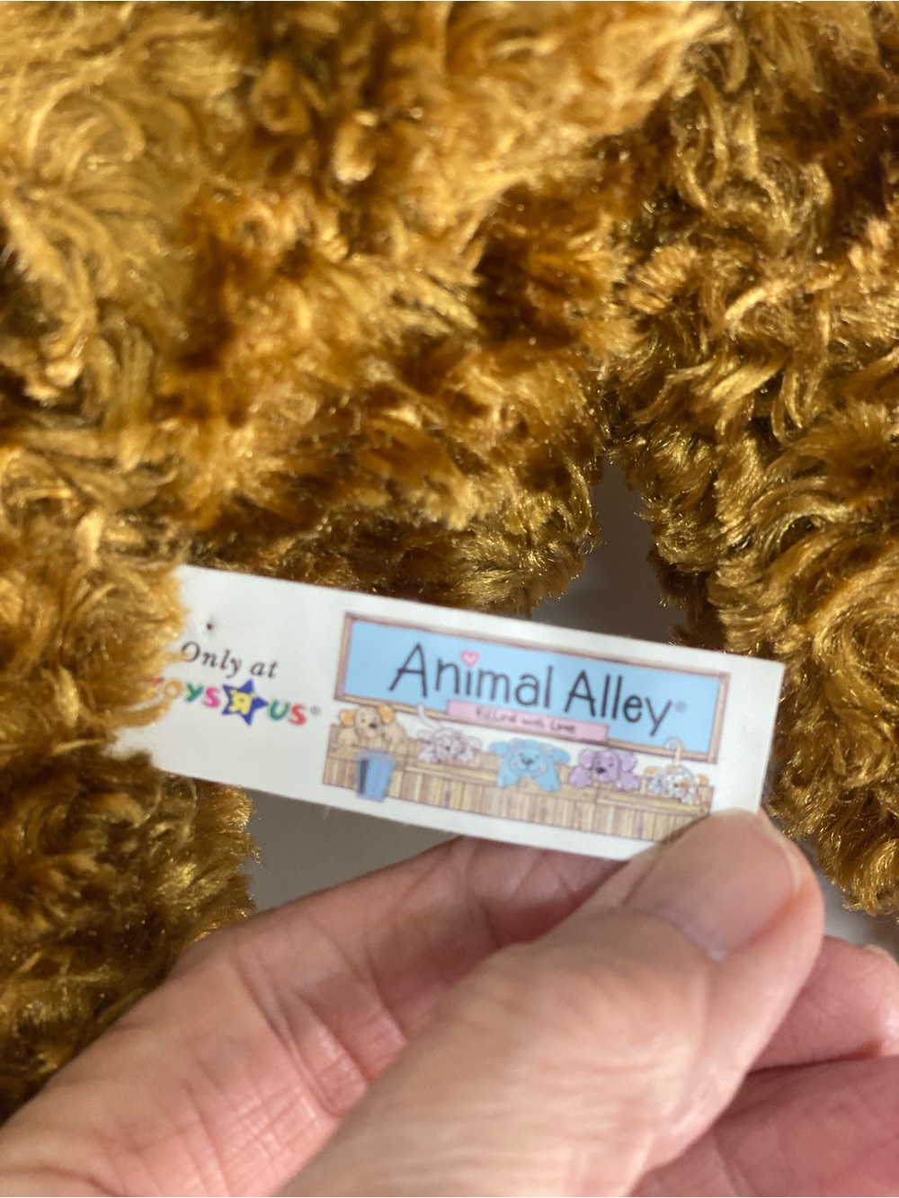Toys R Us Animal Alley Golden Brown Teddy Bear Plush Cuddly Stuffed Animal Cozy - Picture 7 of 10